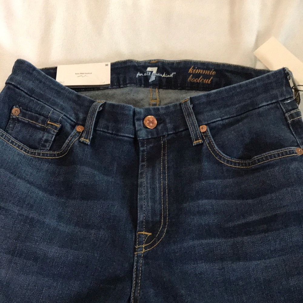 Fitted boot cut jeans
